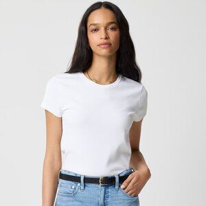 J. Crew Essential Short-Sleeve Crewneck Tee in White